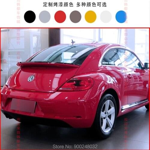 For Vw Volkswagen Beetle GSR/G20 ABS Plastic Unpainted Color Rear Roof Spoiler Wing Trunk Lip Boot Cover Car Styling