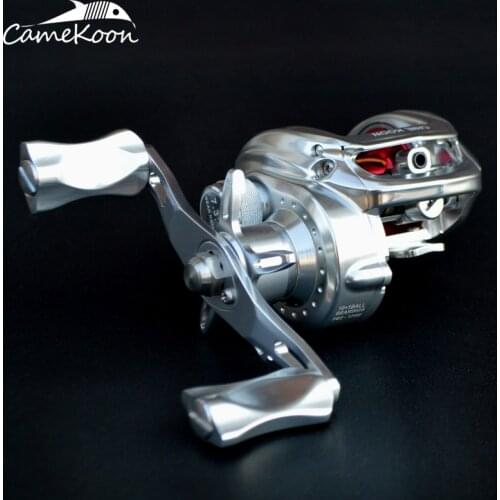 CAMEKOON Full Aluminum Baitcasting Reel 7KG Max Drag 7.3:1 Gear Ratio Magnetic Brake System Lure Fishing Reel for Saltwater