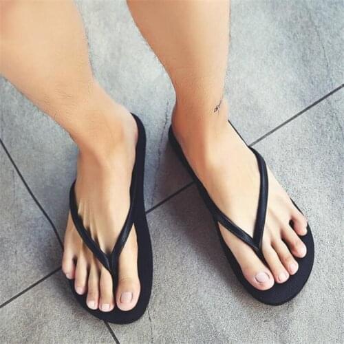 Men Summer Flip Flops Light Casual Beach Sandals Anti-slip Flat Shoes Male Slippers Outside Slides EVA Water Shoes Women Slides