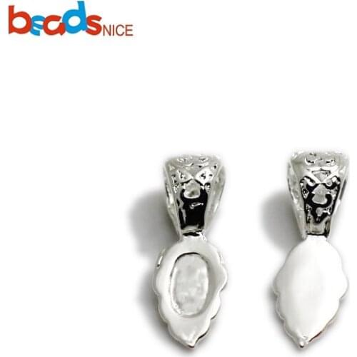 Beadsnice Brass Pendant Bail Jewelry Accessories Making Glue-on Bail Jewelry Making Findings 3037