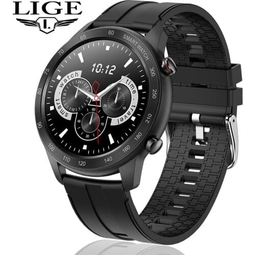 LIGE Fashion Smart Watch Men Women Bluetooth Call Music Playback Waterproof Sports Watch Pedometer Smartwatch Fitness Bracelet