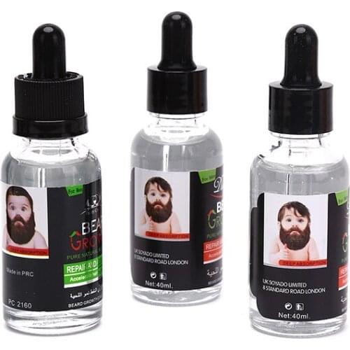 Natural Organic Men Beard Growth Oil Beard Wax Balm Hair Loss Products Leave-In Conditioner For Groomed Beard Growth 40ml