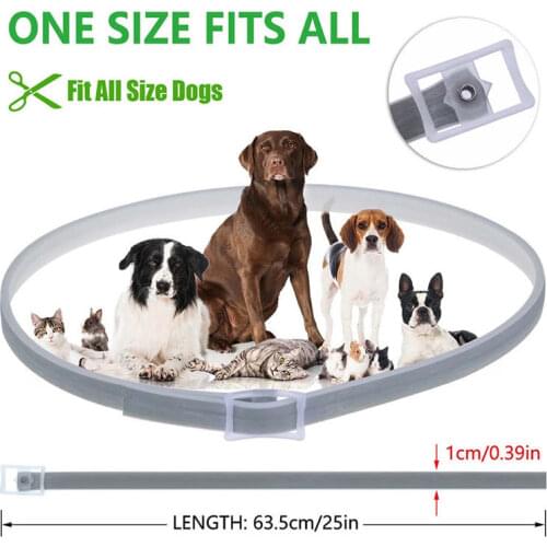 Rubber Pet Cat Dog Collar Anti Flea Ticks Mosquitoes Outdoor Protective Adjustable Pet Collar Repels Flea And Ticks Collar