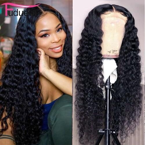 360 Lace Fontal Wig Deep Wave Frontal Wig Brazilian Hair Wigs For Women 13x6 Lace Front Human Hair Wigs Pre Plucked Remy Fuduete