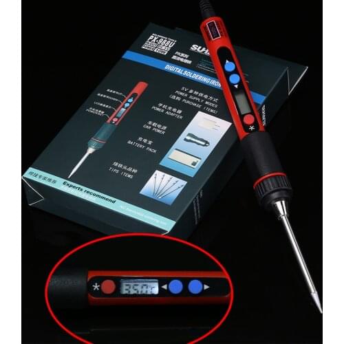 Portable Digital LCD USB Soldering Iron 5V 10W Ferro De Solda Adjustable Temperature Solder Iron Welding Tools