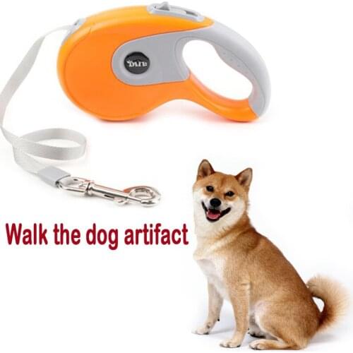 3M/5M Durable Dog Leash Automatic Retractable Nylon Dog Leash Extending Puppy Walking Running Leads for Small Medium Dogs