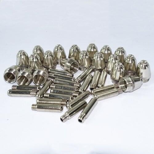 Premium 40pcs AG60 Plasma Cutting Torch Consumable SG55 AG-60 Torch Tip Electrodes Nozzles for 60A Plasma Cutter