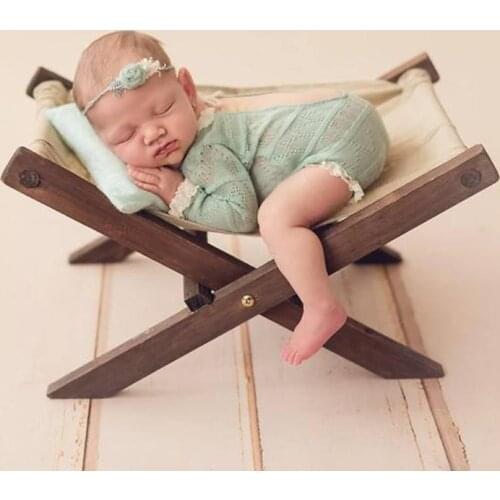 Newborn Baby Photography Props Deck Chair Infant Photo Shooting Fotografia Posing Accessories