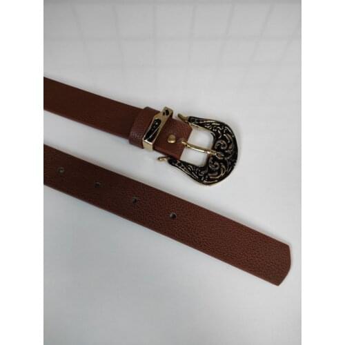 Womens Belt Western Cowboy Design Various Colour Fashion Accessories Stylish Decor Metal Buckle Fake Leather