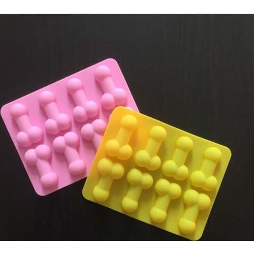 Sexy Penis Cake Mold Dick Ice Cube Tray Silicone Mold Soap Candle Moulds Sugar Craft Tools Chocolate Mould Mini Ice Cream Forms