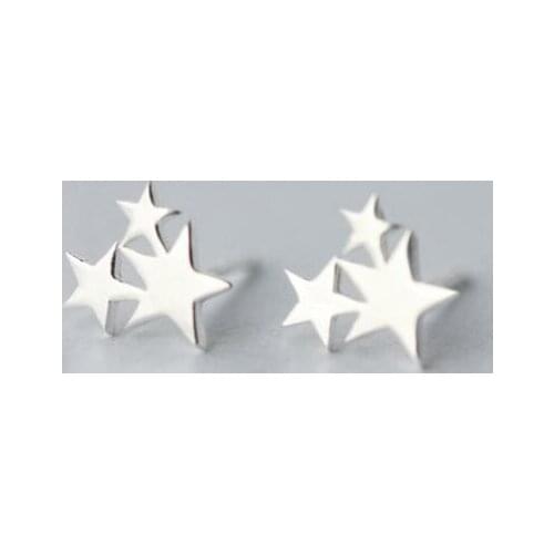 Shuangshuo Ethnic Star Earings Fashion Jewelry 3 Stars Stud Earrings for Women Earrings 2017 Earring Female Gift oorbellen S024
