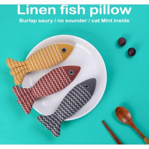 Cute Cat Chew Toy Plush Catnip Toy Kitty Teething Interactives Toys Cat Entertainment Toys for Pet Kitten Cat Pet Product Garden