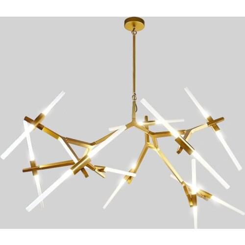 Customizied Post-Modern Nordic Herringbone Contemporary Pendant Light Living Room Dining Room LED G9 Bulb Hanging Lamps 110/220V