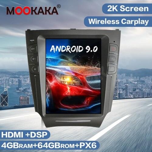 Tesla Style Android 9.0 Car GPS Navigation Radio For Lexus IS250/IS300/IS200 IS220/IS350 2005-2012 Auto Multimedia Player Stereo