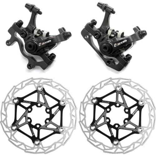 Zoom DB-680 MTB bike Brake HB680 Bicycle Brakes Caliper with rotors Bicycle parts Hydraulic piston two-way brake