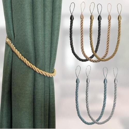 1PC Decorative Tieback Curtain Ropes Holdbacks Tiebacks for Curtain Use With Hook