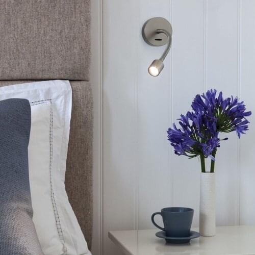 3W LED Wall Sconce Bedside Light Fixture Headboard Lamp Switch CREE XPE Bedroom