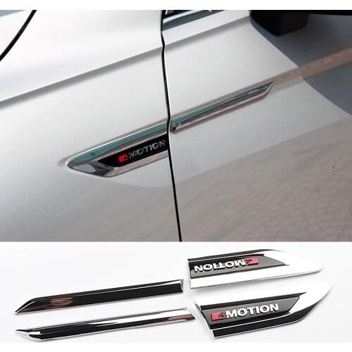 4Motion Badge Sticker For Volkswagen VW Tiguan MK2 Car Tuning Auto Car Side Front Wing Fender 4x4 4 MOTION Logo Nameplate 3D
