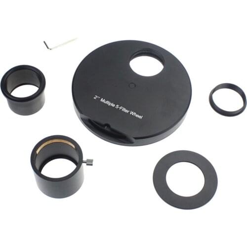 Astronomical Telescope Accessories 2-inch Manual Filter Wheel Color Filter Accessories 5-piece Type