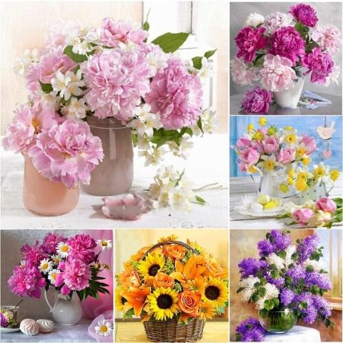 5D DIY Diamond Painting Rose Flower Handmade Hobby Cross Stitch Tools Kit Full Drill Mosaic Embroidery Home Decor Art Mural Gift