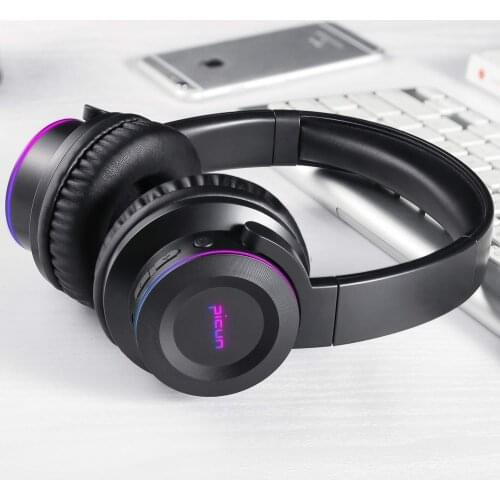 Picun B9 Wireless Headphones Bluetooth Headst with Mic 40H Play Time Deep Bass Earphones Foldable Headset for Cellphone TV PC