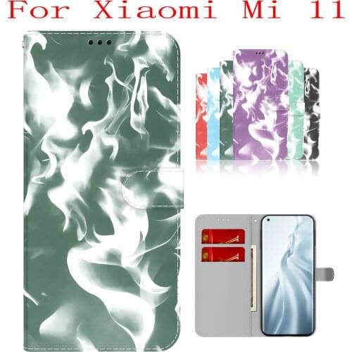 Sunjolly Case for Xiaomi Mi 11 Wallet Stand Flip PU Phone Case Cover coque capa Xiaomi Mi 11 Case Xiaomi Mi 11 Cover