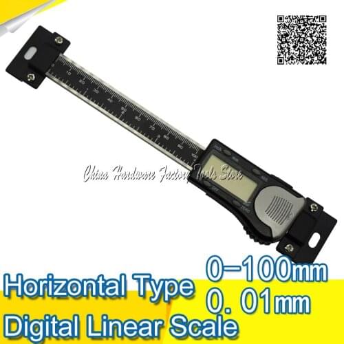 Free Shipping 0-100mm Digital Caliper vernier scaleType High Accuracy Black Horizontal Scale