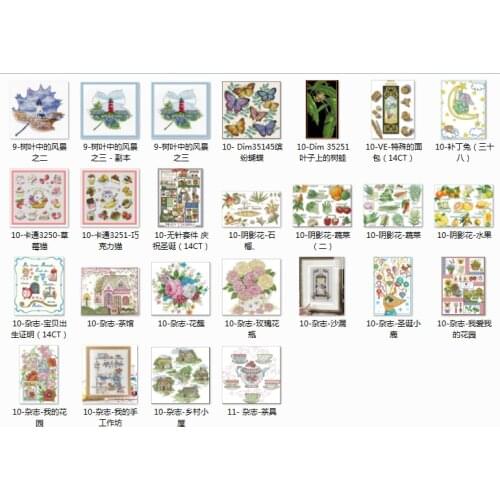Top selling Scenery flowers Counted Cross Stitch 11CT 14CT 18CT DIY Chinese Cross Stitch Kits Embroidery Needlework Sets