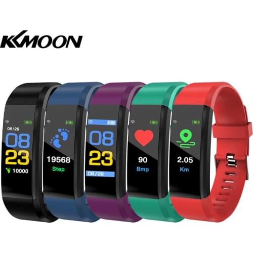 ID115plus Smart Bracelet 0.96inch TFT Screen 90mAh Heart Rate Blood Pressure Monitoring Calorie Fitness IP67 Waterproof BT Alarm