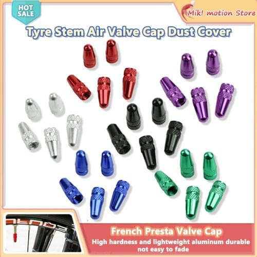 Portable 5Pcs Bicycle MTB Presta Wheel Rim Tyre Stem Air Valve Cap Dust Cover 62KF