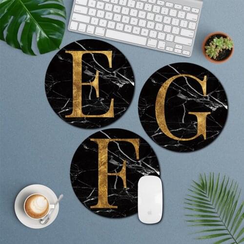 Computer Mouse PU Leather Round Mouse Pad for Gaming Laptop Computer Desk Mat for MacBook Xiaomi Lenovo Mousepads