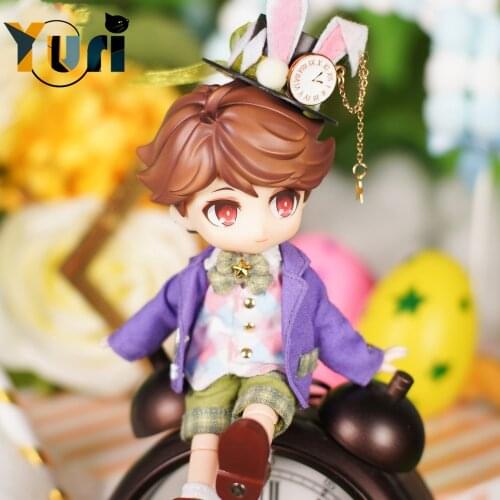 Limit Anime Alice Rabbit OB11 1/12 BJD Doll Toy Hat Clothes Outfit Suit Cosplay Cute Collection C