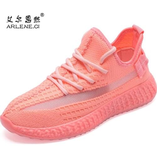 Hot Sale Womens Shoes Light Casual Shoes Woman Shoes Flat Shoes Breathable Women Air Sneakers Walking Soft Mesh Tenis Feminino