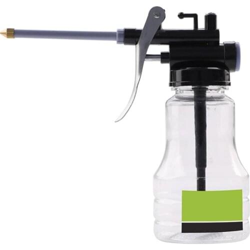 250ml Mini Grease Gun Oil Pump Oil Can Plastic Transparent High Pressure Hose Oiler Oil Injector Can Wholesale Quick delivery