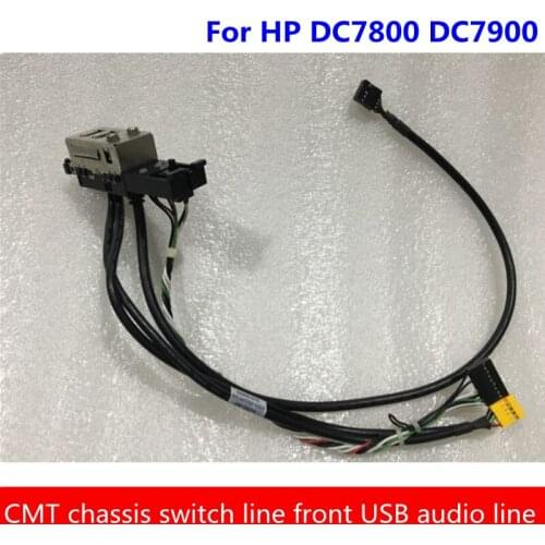 Original HP DC7800 DC7900 CMT large chassis switch line front USB audio cable i/o board 442801-001