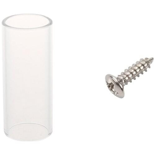 1 Pcs 60 Mm X 22 Mm Plastic Guitar Slide & 50 Pcs Pickguard Screws