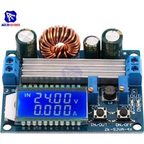 Diymore Adjustable CC/CV Step Up Down Power Supply Module LCD Display DC 5.5-30V to DC 0.5-30V 35W Boots Buck Converter Board