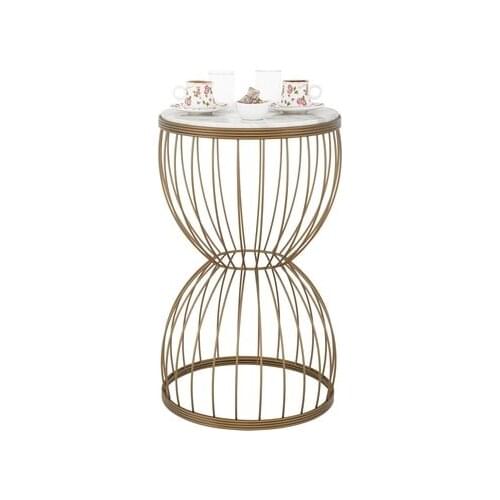 Modern lux Camellia Puff Tumbled-green coffe table