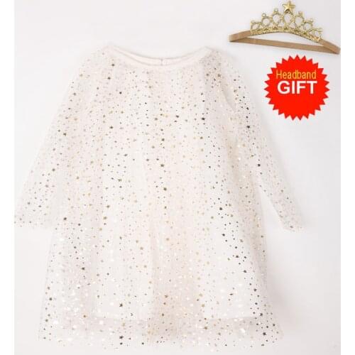 Birthday Party Dress For Girls Christmas Princess Dress Toddler Dress Long Sleeves Winter New Year Costumes For Kids