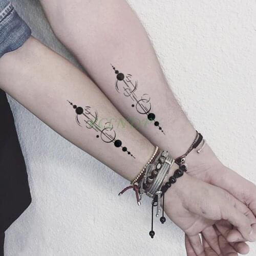 Waterproof Temporary Tattoo Sticker arrow ball Flash Tatoo Fake Tatto arm leg Wrist Foot hand shoulder For Girl Men Women