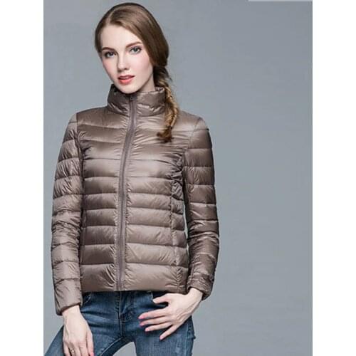 Women Winter Coat 2020 New Ultra Light White Duck Down Jacket Slim Women Autumn Puffer Jacket Portable Windproof Down Coat Parka