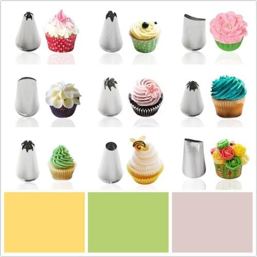 1pc Pastry Tips Cake Decorating Baking Mold Ice Cream Tool Icing Piping Nozzles