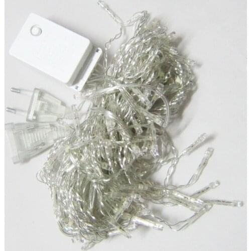 10pcs/lot US/EU Plug AC110V/220V 4M 96 LED Icicle light Christmas Holiday Light LED Snowing curtain string light