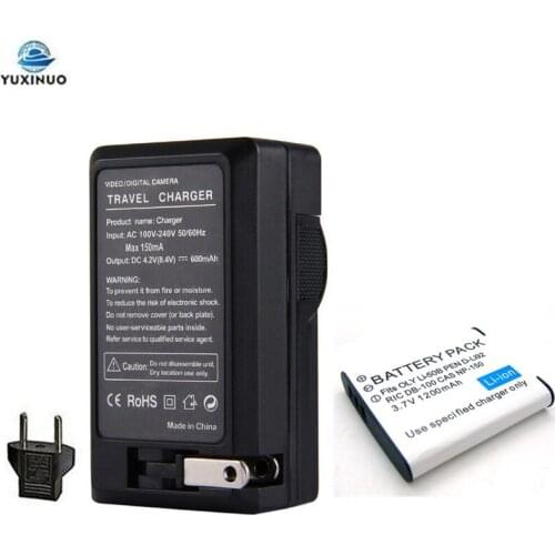 1200mAh Li-50B Li50B Camera Battery + AC Charger For Olympus U6010 U6020 SZ14 SZ16 D755 SZ30 for Pentax XZ-1 800UZ D-Li92 DLi92
