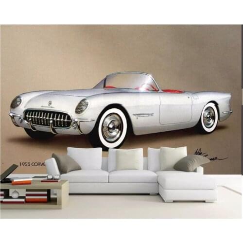 Custom photo 3d wall paper for living room American classic car Home decoration 3d wall murals wallpaper for walls 3 d