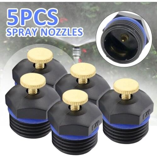 5pcs 1/2'' Replacement Atomizing Mist Sprinkler Garden Irrigation Spray Nozzle Sprinklers Fittings Irrigation Accessories