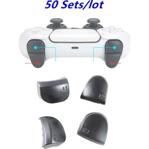 50 Sets Full Set R2 R1 L2 L1 Replacement Trigger Buttons With Springs For PS5 Playstation 5 Game Controller Repair Accessories