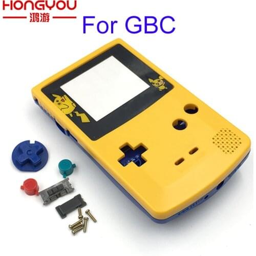 6Sets For Version Shell For GBC Limited Edition Shell Replacement For Gameboy Color GBC game console full housing