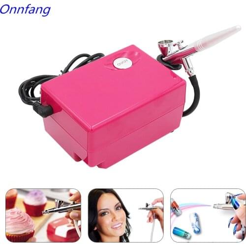 Air Brush Compressor Airbrush 0.4mm Needle Art Kit Set for Body Paint Makeup Craft Toy Models airbrush cake Temporary Tattoo
