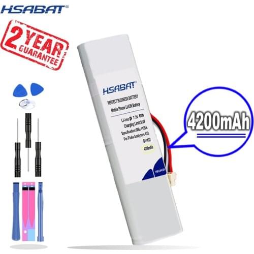 New Arrival [ HSABAT ] Battery for Fluke Analyzers 433, Analyzers 434, Analyzers 435, Scopemeter 192, B11432, BP190, BP-190